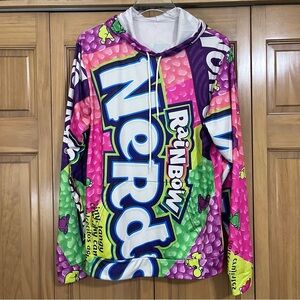 Nerds Rainbow Hoodie Lightweight Shirt